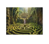 BEAYODKP Plaque en métal rétro，Labyrinthe Univers，pour décoration de maison, cuisine, bar, café, club, cave - Décoration murale vintage(30x40cm 12x16 inch-AG16