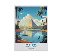 BEAYODKP Plaque en métal vintage,Affiches vintage de voyage du Caire, Égypte,Vintage Art Sign Home Kitchen Bar Cafe Club Cave Décoration Tin Sign(20x30cm 8x12 inch-BW17