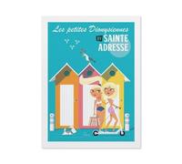 BEAYODKP Plaque en métal vintage，Cabane Sainte-Adresse France，garage, grotte de jardin, décoration murale pour maison, cuisine, bar, club(15x30cm 6x12 inch-BP88