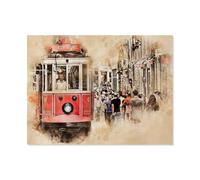 BEAYODKP Plaque en métal vintage，Istanbul, Turquie，pour cafés, bars, pubs, magasins, décoration murale amusante et rétro pour homme et femme(30x40cm 12x16 inch-AG86