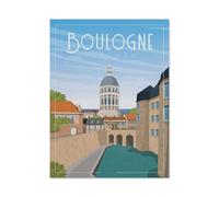 BEAYODKP Plaque humoristique en métal,Boulogne-sur-Mer France,Décoration murale rétro pour maison, cuisine, salle à manger, bar, café, restaurant, club, grotte(20x30cm 8x12 inch-BN67