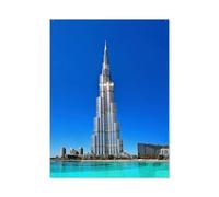 BEAYODKP Plaque humoristique en métal，Burj Khalifa，Décoration murale d'intérieur pour cuisine, boulangerie, café, bar, ferme, restaurants, café(20x30cm 8x12 inch-AC30