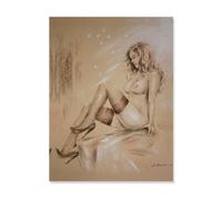 BEAYODKP Plaque humoristique en métal，Numéro de femme sexy en talons hauts，Décoration murale d'intérieur pour cuisine, boulangerie, café, bar, ferme, restaurants, café(30x40cm 12x16 inch-AG90