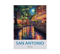 BEAYODKP San Antonio, Texas，Art Poster Decor Funny Tin Metal Signs Gift(20x30cm 8x12 inch-CM86