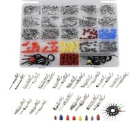 BEAZOOM 500 pièces de bornes de voiture assortiment kit cuivre étamé | Connecteurs et joints pour réparations électriques automobiles de 1/1,5/1,8/2,2/2,8/3,5 mm