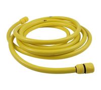 BEAZOOM ABS pour tuyau d'arrivée d'eau 2 m Jaune Utilisation intérieure ou | Kit de lavage de voiture pour tuyau d'entrée d'eau 2 m ou 6 m en ABS jaune connecteur 5 points d'arrosage flexible pour