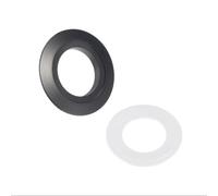 BEAZOOM Adaptateur de bouton de chasse d'eau double 38 mm vers 48 mm 58 mm pour réservoir de conversion Doré (Noir)