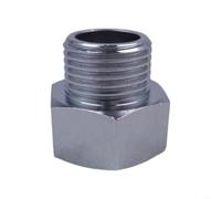 BEAZOOM Adaptateur réducteur en cuivre de 2,2 à 1,27 cm, finition chromée pour tuyaux d'arrosage et éviers de cuisine, pièce de plomberie facile à installer (B)