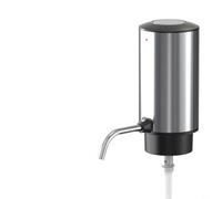 BEAZOOM Aérateur et distributeur de vin électrique rechargeable, décanteur automatique en acier inoxydable avec charge de type C, dispositif de versement rapide pour vin rouge et blanc, argent