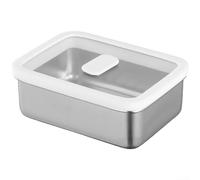BEAZOOM Boîte de fermentation en plastique pour pâte à pizza avec couvercle transparent antigel, joint hermétique et sans fond pour faire cuire le pain (650 ml)