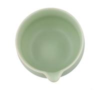 BEAZOOM Bol à matcha avec bec verseur, chawan en céramique pour cérémonie traditionnelle japonaise du thé et latte, finition émaillée faite à la main (A-1)