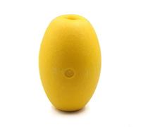 BEAZOOM Bouée de pêche en EVA jaune avec corde élastique, boule flottante ovale anti-collision pour piscines, cage de pêche et filets commerciaux