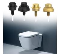 BEAZOOM Bouton de chasse d'eau compatible avec siamp 49, ABS pour remplacement par le haut poussoir avec couvercle en option, facile à installer soi-même noir