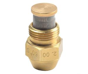 BEAZOOM Buse de brûleur à huile à 60°, laiton et acier inoxydable, réglable creux/plein/cône semi-complet, 0,4-12+ USgal/h (2,0 à 60°)