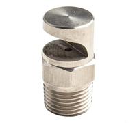 BEAZOOM Buse sans perche grand angle 1,27 cm pour filetage BSP Déflecteur en acier inoxydable pour rideau d'eau et refroidissement du convoyeur