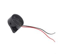 BEAZOOM Buzzer électronique à son continu DC 3-24 V 100 dB sonnerie d'alarme pour projets de câblage machines industrielles et panneaux de commande Boîtier en plastique noir
