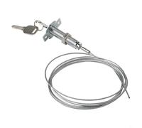BEAZOOM Câble métallique de 2 m pour serrure de porte, mécanisme de verrouillage robuste en alliage de zinc pour panneaux de 10 à 45 mm avec 2