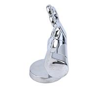 BEAZOOM Charnières de toilettes à fermeture douce, en alliage de zinc, connecteur de couvercle ralenti, sièges en bois et résine, paire de rechange réglable avec vis, finition argentée