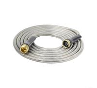 BEAZOOM Connecteur de tuyau d'arrosage sans acier inoxydable, adaptateur d'extension en métal flexible pour enrouleur de tuyau, raccord léger (0,3 m)