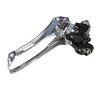 BEAZOOM Dérailleur avant de vélo - 2 x 7-11 vitesses - Alliage d'aluminium - Pour plateau max 56T - Capacité 16T - Argent