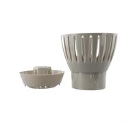 BEAZOOM Écumoire de drainage de bassin, réglable pour filtre de collecte de feuilles avec tasse élargie, extracteur de débris en plastique, contrôle de l'eau, 50/75/90/110 mm (75 mm)