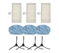 BEAZOOM Ensemble de pièces d'aspirateur WIFIVCB01 avec filtres, brosses latérales et tampons de serpillère pour Nedis