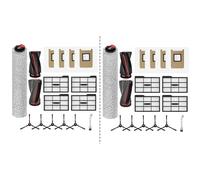 BEAZOOM Ensemble de pièces de rechange compatibles avec les aspirateurs robots E28/E25, avec brosse à rouleau, filtres, tampons de nettoyage et sacs à poussière Filtres de la version 1