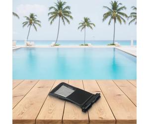 BEAZOOM Étui de téléphone flottant pour 15, 14, 12, 11 pour Pro Max Plus XR, sac de bain imperméable avec bandoulière, pochette de rangement en PVC éponge pour sports nautiques (noir et gris)