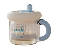 BEAZOOM Filtre à yaourt grec manuel avec minuteur pour cadran, séparateur rapide de lactosérum fromage fait maison, comprend 3 écrans en maille, bleu (bleu)