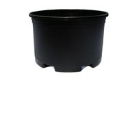 BEAZOOM Grand pot de fleurs rond en plastique avec trous de drainage, 30 cm/34 cm