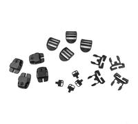 BEAZOOM Housse de baignoire pour kit de réparation de loquet cassé, lot de 4 clips de verrouillage avec vis, s'adapte aux sangles de 2,5 cm de large, noir