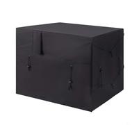 BEAZOOM Housse de chauffage de piscine imperméable Oxford 600D pour pompe à chaleur robuste pour protection avec sangles réglables pour utilisation en hiver en extérieur pour noir