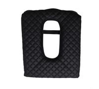 BEAZOOM Housse noire pour console centrale 2019-2026, pour accoudoir en cuir synthétique souple avec élastique sécurisé (sans poche)