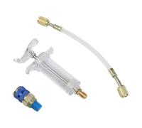 BEAZOOM Injecteur d'huile et de colorant 30 ml pour systèmes R134a avec raccord rapide SAE Low Side 1/4"
