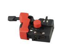 BEAZOOM Interrupteur de déclenchement pour perceuse à percussion Metabo | Pièce 343409980 343409560, plastique noir rouge