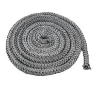 BEAZOOM Joint d'étanchéité en fibre de verre gris pour poêle à bois de remplacement de porte jusqu'à 25 mm x 3 m