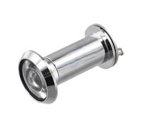 BEAZOOM Judas de porte 180° grand angle en alliage de zinc pour portes de 42 à 60 mm, design sans couvercle avec capuchon arrière d'intimité, argent (argent)