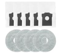 BEAZOOM Kit d'accessoires robot pour aspirateur JONR pour X1 pour MAX, pour Everybot Q11, X80/X90, 4 chiffons et 5 sacs à poussière, filtre sabot avec joint solide, pièces de nettoyage en microfibre