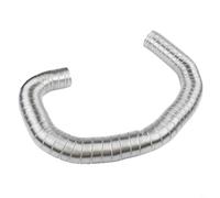 BEAZOOM Kit d'admission d'air pour poêle à granulés, tuyau flexible en aluminium de 5,1 cm, 152,4 cm de long avec plaque de montage en acier inoxydable robuste et housse de pluie, ventilation économe