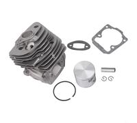 BEAZOOM Kit de cylindre de tronçonneuse 46 mm compatible avec 555 556 560 560XP 562 562XP, assemblage complet de réparation de moteur en métal
