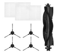 BEAZOOM Kit de filtre à brosse latérale principale pour Airzeen R7 J10 pour robot Laresar P10 pour aspirateur, 1 rouleau, 4 brosses, 2 filtres pour pièces de rechange