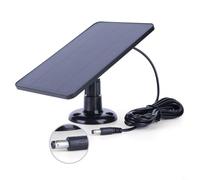 BEAZOOM Kit de panneau solaire 4 W pour appareils photo, câble d'extension solaire d'extérieur de 3 m pour chargeur, support réglable, alimentation en silicone monocristallin résistant aux intempéries