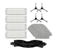 BEAZOOM Kit de pièces de rechange pour aspirateur robot Everybot 3i, Karcher RCV 3, Haier Probot DTX, avec brosse principale, brosses latérales, filtres et serpillères