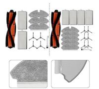BEAZOOM Kit de remplacement pour robot Ropo Slim & Kewbily DL30 pour robot Pro pour aspirateur, comprend pour brosse principale, brosses latérales, filtres et serpillères A