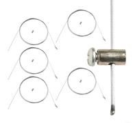 BEAZOOM Kit de réparation de câble d'accélérateur de machine de jardin avec fil d'acier à extrémité Z pour tondeuse à gazon à axe unique tracteur brosse lot de 5