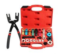 BEAZOOM Kit d'outils de déconnexion rapide pour conduite de carburant en alliage et climatisation, 24 pièces, tuyau automobile pour service avec étui de transport pour réparation à faire soi-même