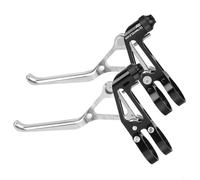 BEAZOOM Leviers de frein ultralégers en alliage d'aluminium pliables pour vélo CNC 22,2 mm Paire de guidons Noir (argent)