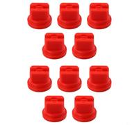 BEAZOOM Lot de 10 buses de pulvérisation en forme d'éventail pour économie d'eau - Pour utilisation agricole de jardin (rouge)