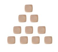 BEAZOOM Lot de 10 dés en bois vierges pour projets de bricolage, sérigraphie, dessin, jeux de fête, 60 mm (60 mm)