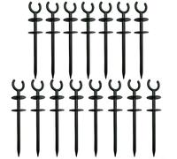BEAZOOM Lot de 10 piquets de guidage de tuyau d'arrosage verts en plastique pour l'irrigation, empêchent les dommages aux plantes et organiser le jardin (15 pièces)